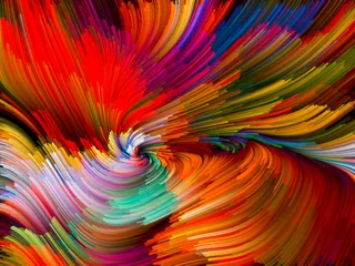Tuinposter Color Vortex Composition © agsandrew
