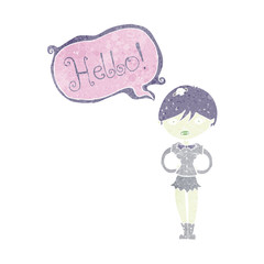 cartoon vampire saying hello