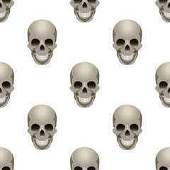 seamless pattern with skull