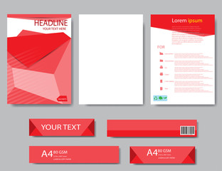 Abstract Geometric Vector template. Design template