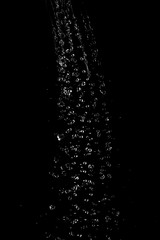 Obraz na płótnie Canvas Drops of water on a black background. Texture.