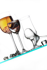Obraz premium Glasses And Liquids