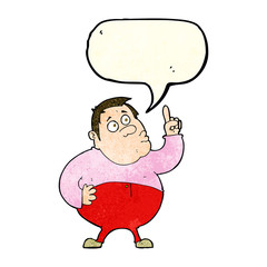 cartoon man asking question with speech bubble