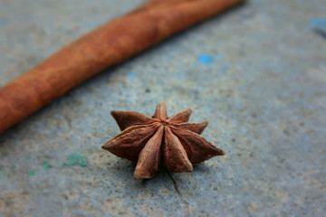 star anise and cinnamon