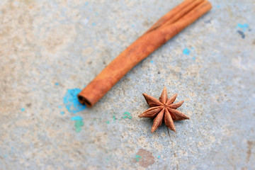 star anise and cinnamon