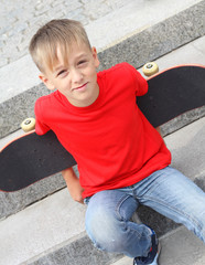 boy summer park Skateboard
