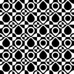 Seamless Circle and Square Pattern