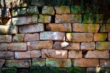 Rough brick wall
