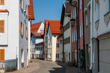 Fototapeta na wymiar Fussen, Germany old town street