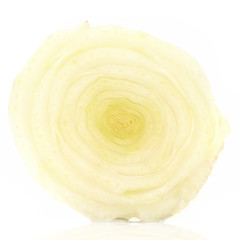 Chinese cabbage core isolate on white background
