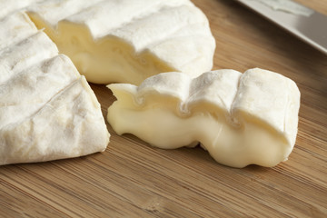 Piece of Italian soft cheese
