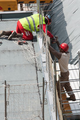 Costruzione edificio urbano