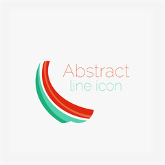 Abstract symmetric geometric shapes, business icon