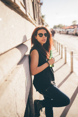 Young beautiful reddish brown hair girl