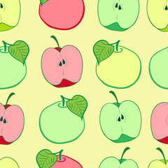 Seamless grades of apples