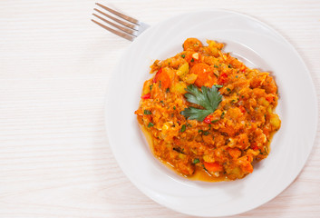 Fish with mixed vegetables