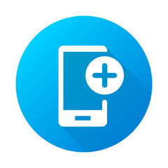 Fototapeta premium Long -Shadow Web Button