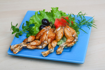 Fried frog legs