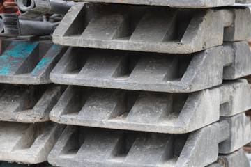 Sockel für absperrung der Baustelle