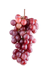 fresh red grape isolated on white background