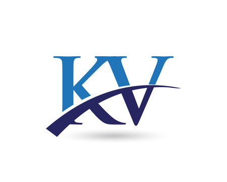 KV Logo Letter Swoosh