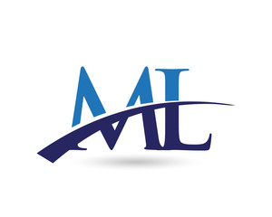 ML Logo Letter Swoosh
