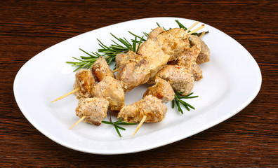 Chicken skewers