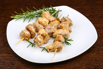 Chicken skewers