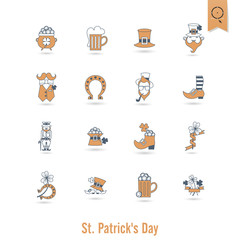 Saint Patricks Day Isolated Icon Set