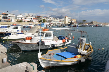 Obraz premium Boote bei Ierapetra, Kreta