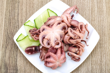 Marinated octopus