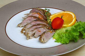 Roasted duck breast