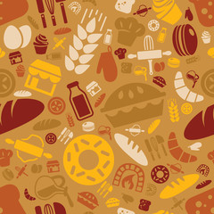 bakery seamless pattern
