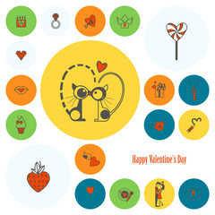 Happy Valentines Day Icons