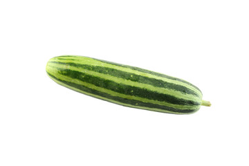 Fresh cucumber isolated on white.