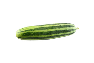 Fresh cucumber isolated on white.
