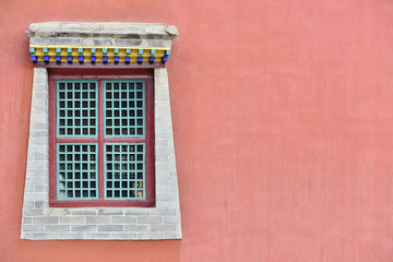 Buddhist temple window