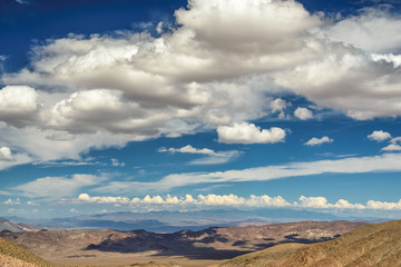 Beautiful clouds in Death Valley, California