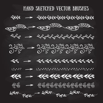 Vector hand sketched brushes.