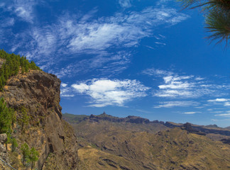 Fototapeta premium Gran Canaria, route Cruz de Tejeda - Artenara
