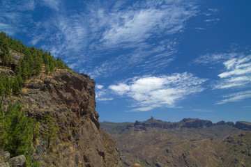 Fototapeta na wymiar Gran Canaria, route Cruz de Tejeda - Artenara