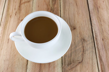 White coffee cup.