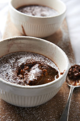 Self-saucing chocolate pudding