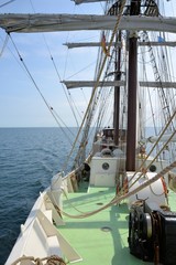 gro&szlig;segler auf der nordsee