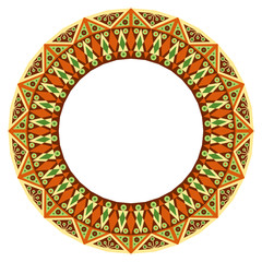 Abstract patterned frame