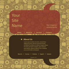 Website Template Vector