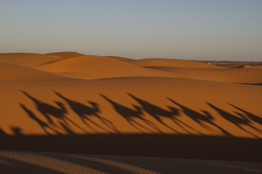 Sonnenaufgang in der Sahara