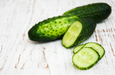 Fresh cucumbers