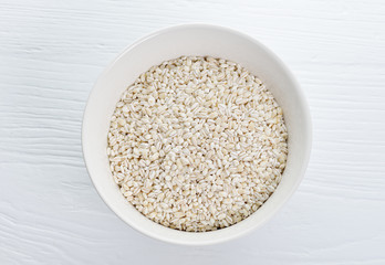 Pearl barley as a background or texture.