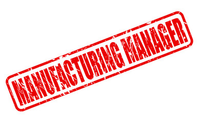 Manufacturing Manager red stamp text